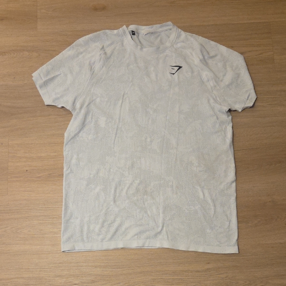 Gymshark Light Gray Short Sleeve Tee
